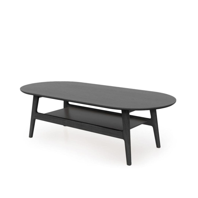 Curved Black Coffee Table